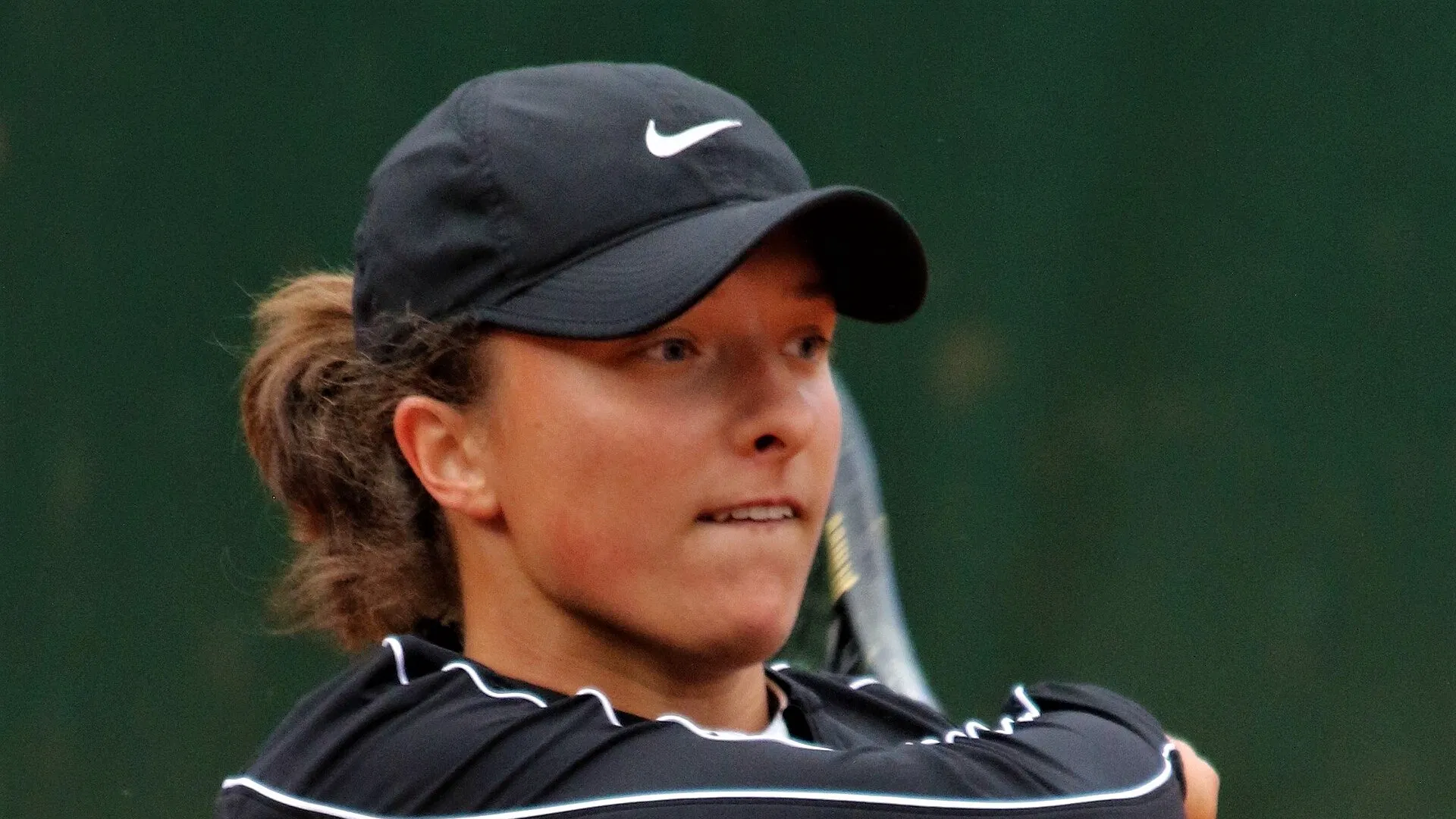 Iga Świątek during a tennis match